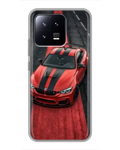Чохол для Xiaomi 13 з картинкою «BMW на червоній доріжці»