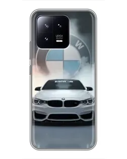 Чохол для Xiaomi 13 з картинкою «BMW в білому диму»