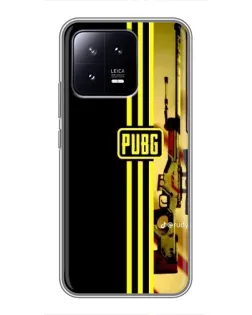 Чохол для Xiaomi 13 з картинкою «PUBG — камуфляжний шолом» Чохол для Xiaomi 13 з картинкою «PUBG — камуфляжний шолом»