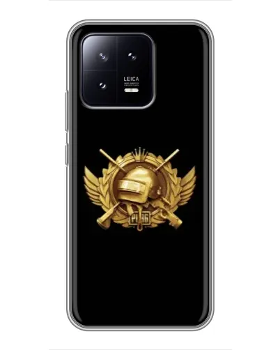 Чохол для Xiaomi 13 з картинкою «PUBG — помаранчевий градієнт»
