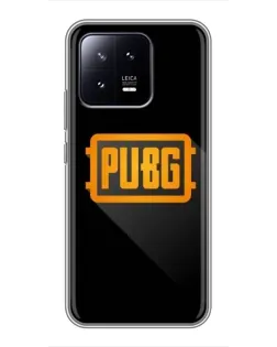 Чохол для Xiaomi 13 з картинкою «PUBG — рамка лого»
