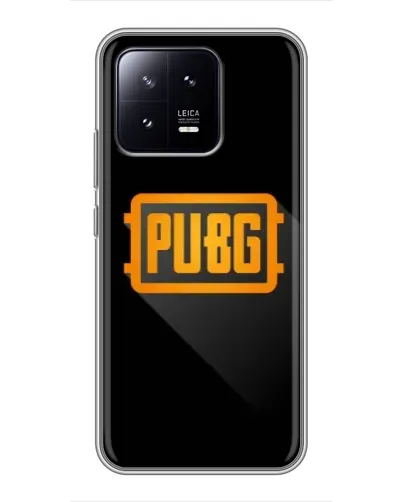 Чохол для Xiaomi 13 з картинкою «PUBG — рамка лого»
