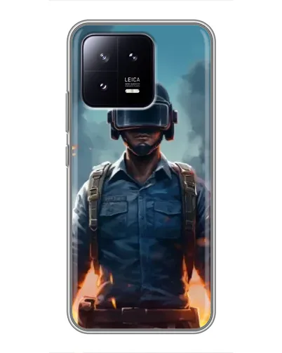 Чохол для Xiaomi 13 з картинкою «PUBG — реалістичний герой»