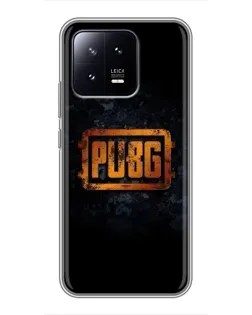 Чохол для Xiaomi 13 з картинкою «PUBG — золотий логотип»
