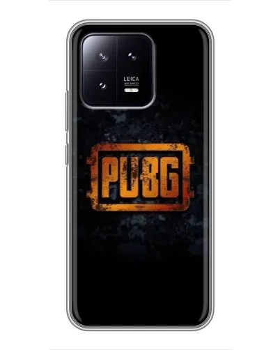 Чохол для Xiaomi 13 з картинкою «PUBG — золотий логотип»