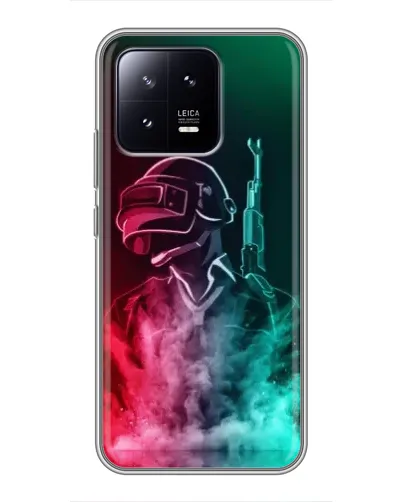 Чохол для Xiaomi 13 з картинкою «PUBG — вогняний воїн»
