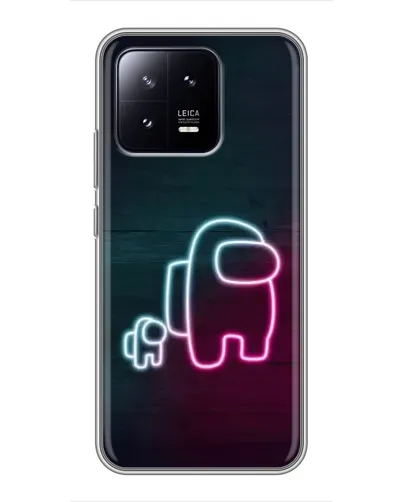 Чохол для Xiaomi 13 з картинкою «Among Us неон-арт»