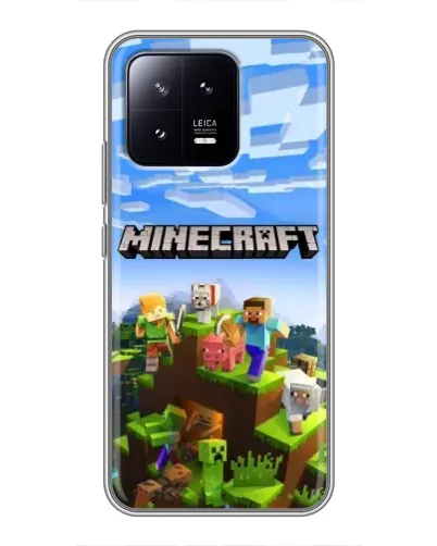Чохол для Xiaomi 13 з картинкою «Minecraft класичний світ»