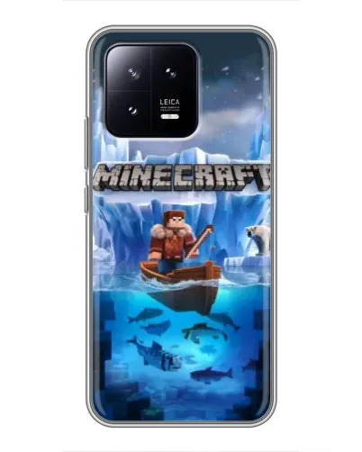 Чохол для Xiaomi 13 з картинкою «Minecraft льодянийсвіт»
