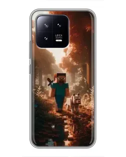 Чохол для Xiaomi 13 з картинкою «Стів у лісі»
