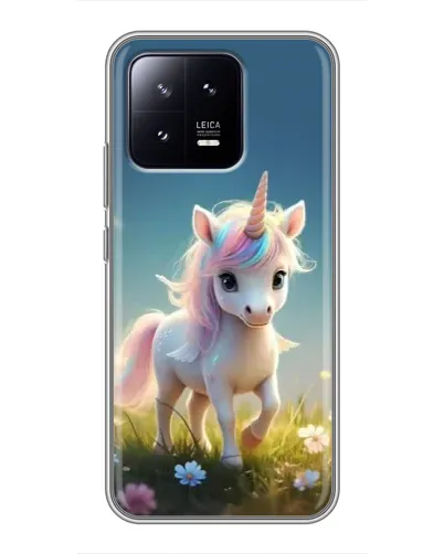 Чохол для Xiaomi 13 з картинкою «Єдиноріг на галявині»