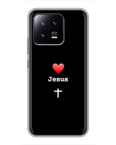 Чохол для Xiaomi 13 з картинкою «Серце - Jesus»