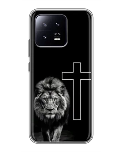 Чохол для Xiaomi 13 з картинкою «Лев та Хрест»
