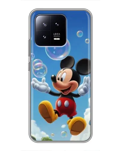 Чохол для Xiaomi 13 з картинкою «Mickey та мильні бульбашки»