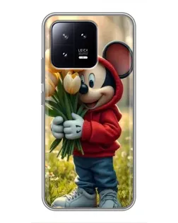 Чохол для Xiaomi 13 з картинкою «Міккі з тюльпанами» Чохол для Xiaomi 13 з картинкою «Міккі з тюльпанами»