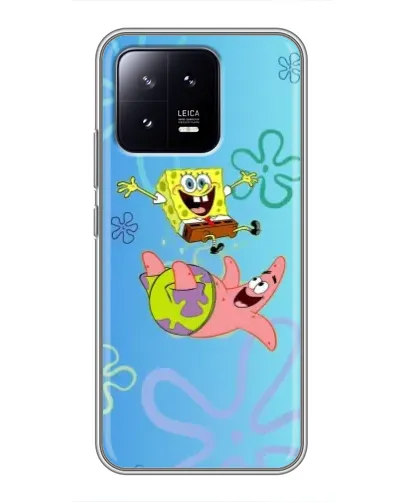 Чохол для Xiaomi 13 з картинкою «Спанч Боб та Патрік»