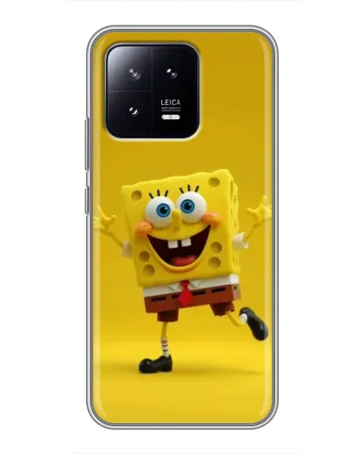 Чохол для Xiaomi 13 з картинкою «Позитивний Губка Боб»