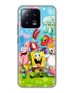 Чохол для Xiaomi 13 з картинкою «Губка Боб та друзі»