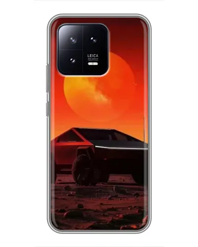 Чохол для Xiaomi 13 з картинкою «Cybertruck на Марсі»