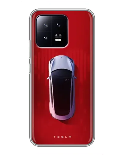 Чохол для Xiaomi 13 з картинкою «Tesla Top View»