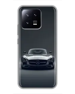 Чохол для Xiaomi 13 з картинкою «Mercedes на чорному»