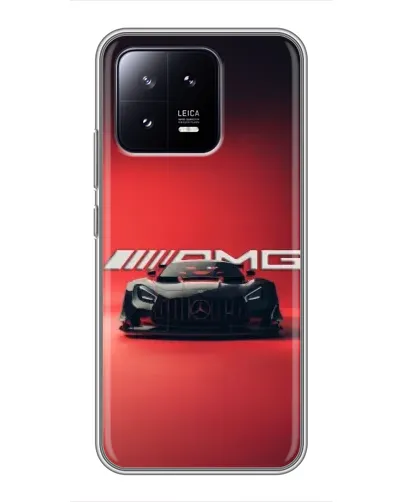 Чохол для Xiaomi 13 з картинкою «Mercedes AMG — червона лінія»