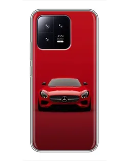 Чохол для Xiaomi 13 з картинкою «Червоний Mercedes AMG»