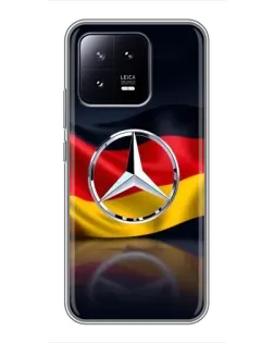 Чохол для Xiaomi 13 з картинкою «Mercedes — прапор Німеччини»