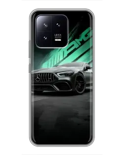 Чохол для Xiaomi 13 з картинкою «Темний Mercedes AMG»