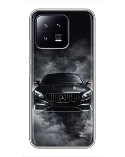Чохол для Xiaomi 13 з картинкою «Mercedes у диму»