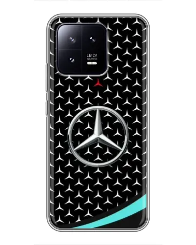 Чохол для Xiaomi 13 з картинкою «Mercedes — бірюзовий акцент»
