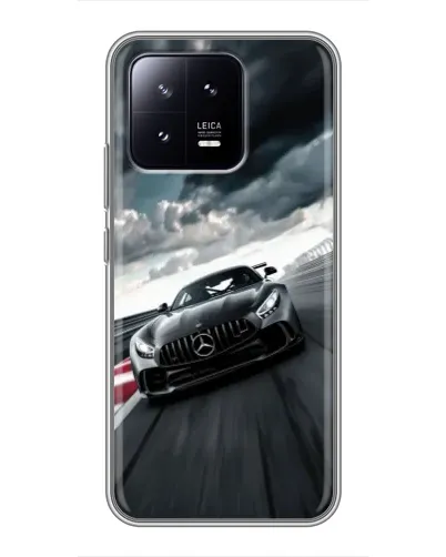 Чохол для Xiaomi 13 з картинкою «Гоночний Mercedes AMG»
