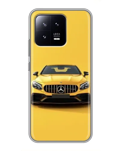 Чохол для Xiaomi 13 з картинкою «Жовтий Mercedes GT»