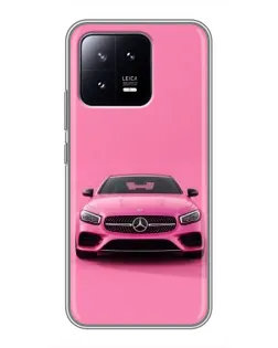 Чохол для Xiaomi 13 з картинкою «Рожевий Mercedes AMG»