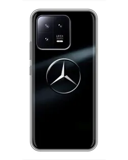 Чохол для Xiaomi 13 з картинкою «Mercedes на металі»