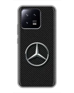 Чохол для Xiaomi 13 з картинкою «Карбоновий Mercedes стиль»