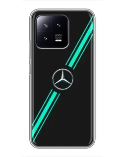 Чохол для Xiaomi 13 з картинкою «Спортивні лінії Mercedes»