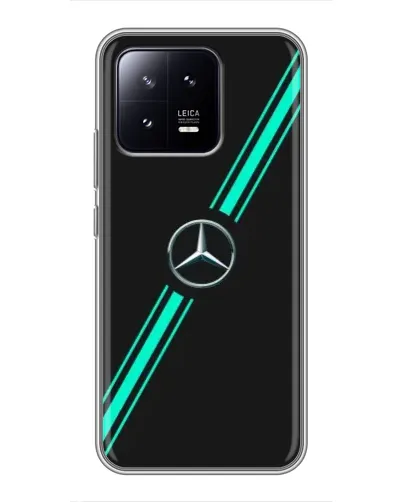 Чехол для Xiaomi 13 с картинкой «Спортивные линии Mercedes» Чехол для Xiaomi 13 с картинкой «Спортивные линии Mercedes»