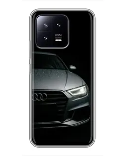Чохол для Xiaomi 13 з картинкою «Audi — деталізація кузова» Чохол для Xiaomi 13 з картинкою «Audi — деталізація кузова»
