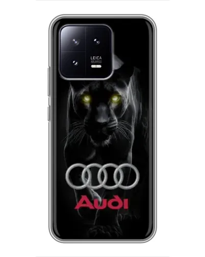 Чохол для Xiaomi 13 з картинкою «Пантера та Audi»