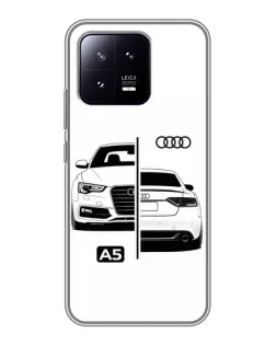 Чохол для Xiaomi 13 з картинкою «Audi — контрастний дизайн»