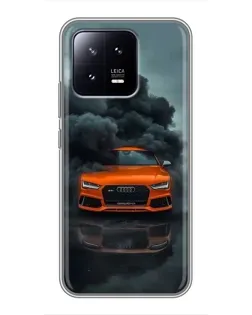 Чохол для Xiaomi 13 з картинкою «Audi у хмарах диму»