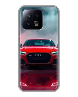 Чохол для Xiaomi 13 з картинкою «Audi RS — червоний стиль»