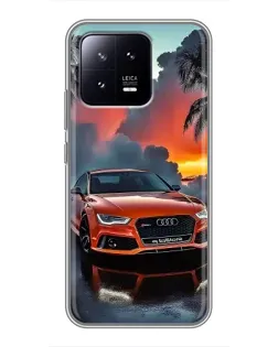 Чохол для Xiaomi 13 з картинкою «Audi — захід сонця»