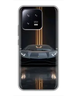 Чохол для Xiaomi 13 з картинкою «Lamborghini золоті лінії» Чохол для Xiaomi 13 з картинкою «Lamborghini золоті лінії»