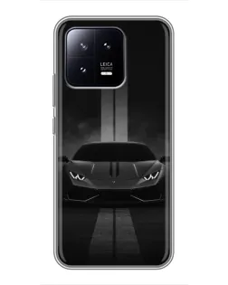 Чохол для Xiaomi 13 з картинкою «Lamborghini симетрія доріг»