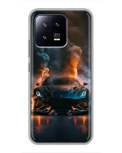 Чохол для Xiaomi 13 з картинкою «Lamborghini димна естетика»
