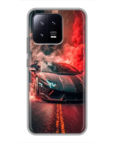 Чохол для Xiaomi 13 з картинкою «Lamborghini червоний дим» Чохол для Xiaomi 13 з картинкою «Lamborghini червоний дим»
