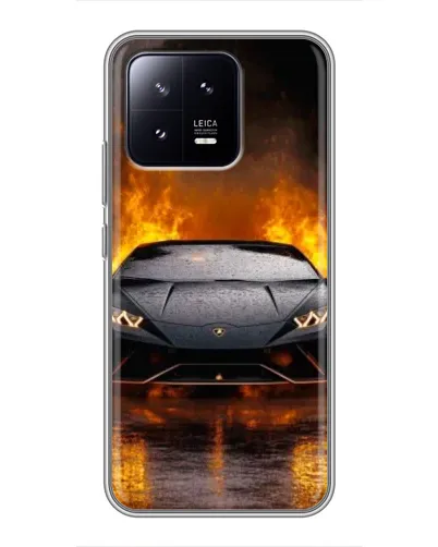 Чохол для Xiaomi 13 з картинкою «Lamborghini у вогні» Чохол для Xiaomi 13 з картинкою «Lamborghini у вогні»