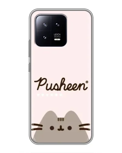 Чохол для Xiaomi 13 з картинкою «Pusheen логотип»